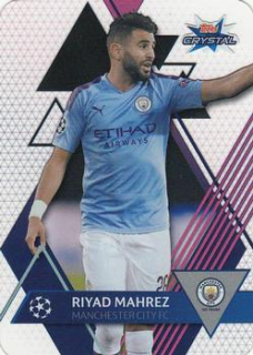 Riyad Mahrez Manchester City 2019/20 Topps Crystal Champions League Base card #45